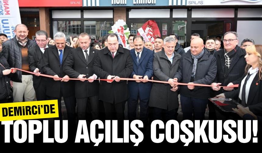 Demirci’de yeni sosyal tesisler hizmete girdi
