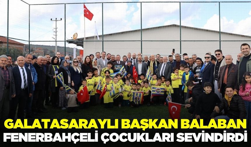 Başkan Balaban çocukların yüzünü güldürdü!