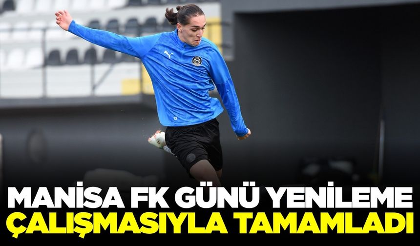 Manisa FK galibiyetin ardından sahaya indi