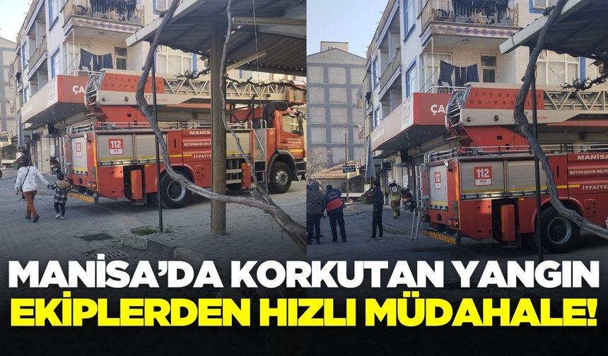 Manisa'da çatı yangını: Ekipler sevk edildi!