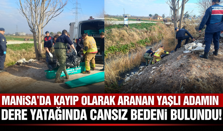 Manisa'da Dere Yatağında Erkek Cesedi Bulundu