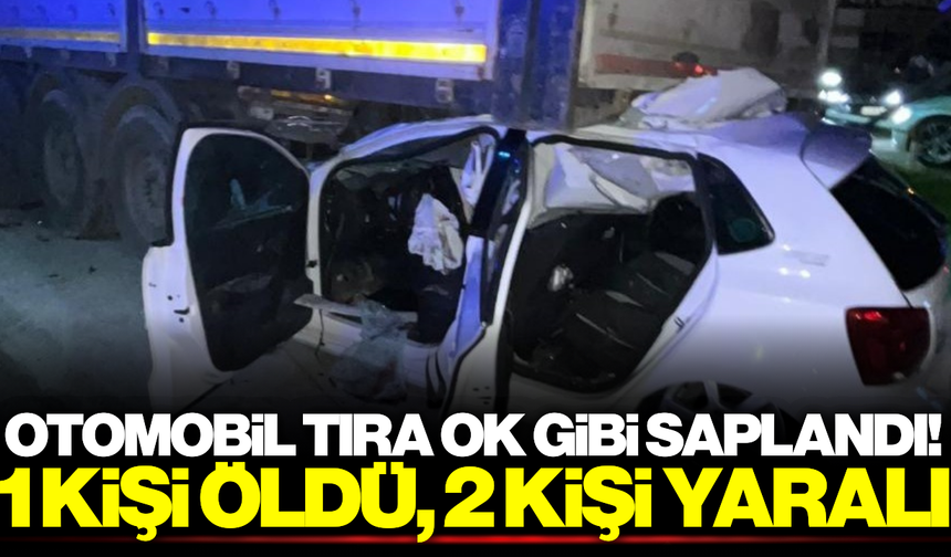 Manisa'da feci kaza: 1 ölü, 2 yaralı