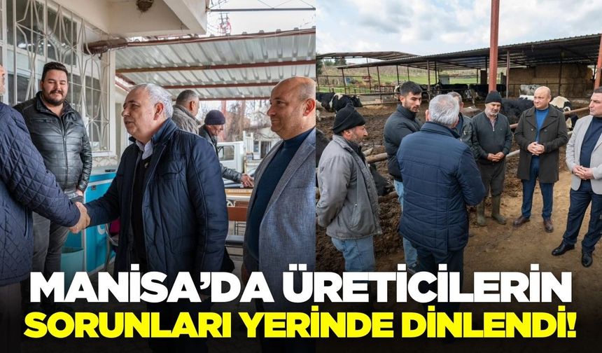 Manisa'da süt üreticilerine destek ziyareti!