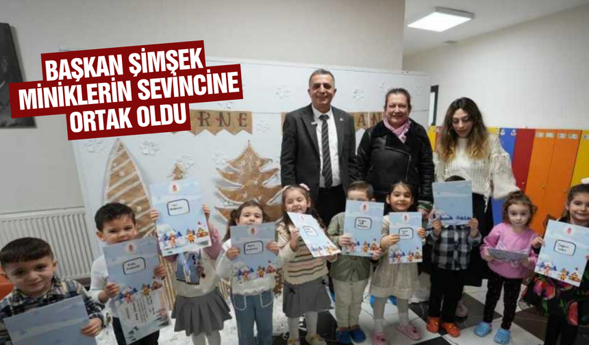 Miniklerin karne heyecanına Başkan Şimşek ortak oldu