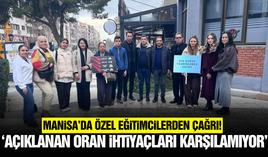 Manisa'da Özel Eğitim Kurumlarından 2026 ücret artışına tepki!
