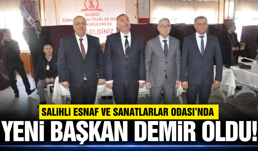Salihli Esnaf Odası'nda Emre Demir dönemi başladı