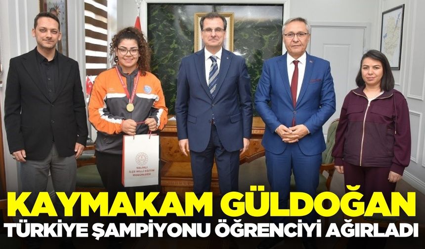 Kaymakam Güldoğan, Türkiye Şampiyonunu ağırladı