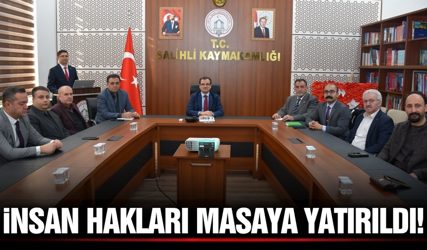 Salihli'de insan hakları ve gelecek vizyonu ele alındı