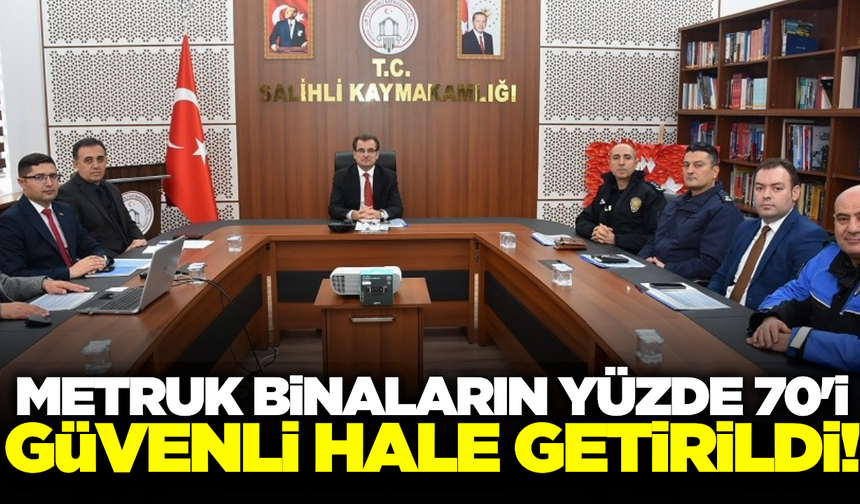 Salihli'de metruk binalar masaya yatırıldı!