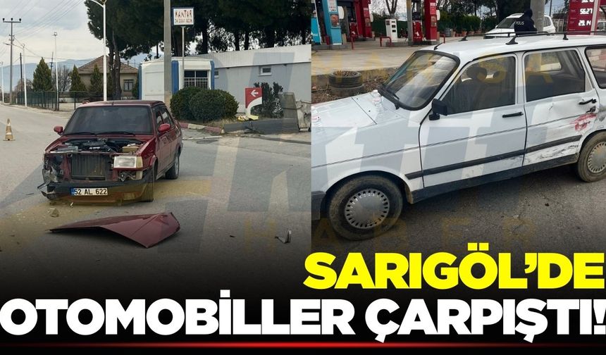 Sarıgöl'de korkutan kaza!