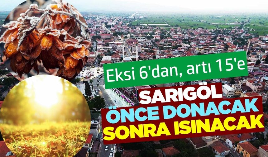 Sarıgöl'de önce soğuk, sonra sıcak etkili olacak