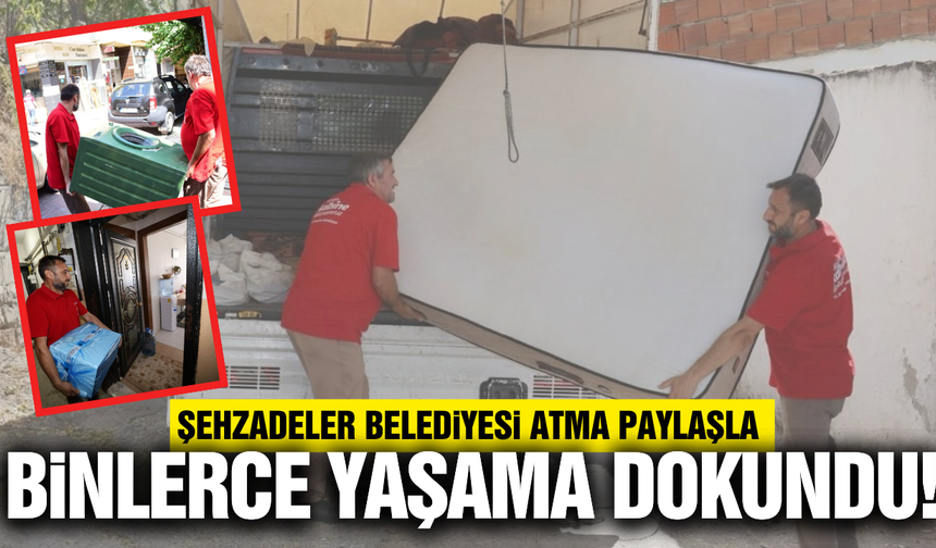 Şehzadeler Belediyesi, 'Atma Paylaş' ile yüzleri güldürdü!