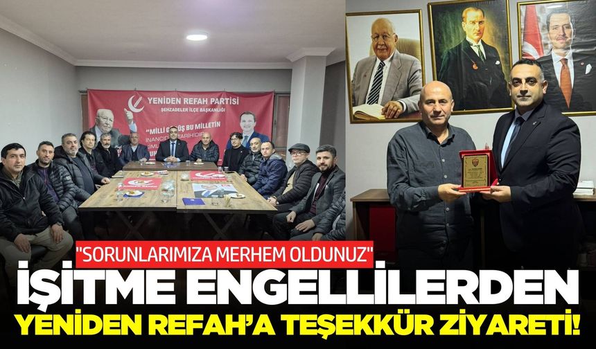 İşitme Engelliler Derneği’nden Başkan Şahin’e ziyaret!