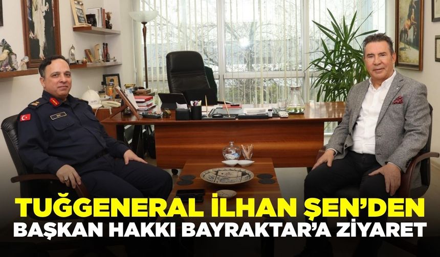 Jandarma Komutanı Tuğgeneral İlhan Şen’den Manisa Kent Konseyi Başkanı Hakkı Bayraktar’a Ziyaret
