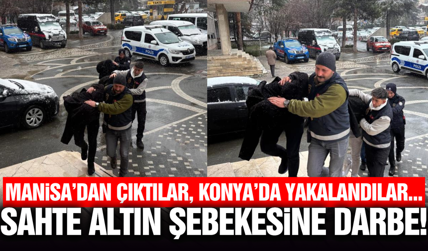 Manisa'dan Konya'ya uzanan operasyon: 3 şüpheli suçüstü yakalandı
