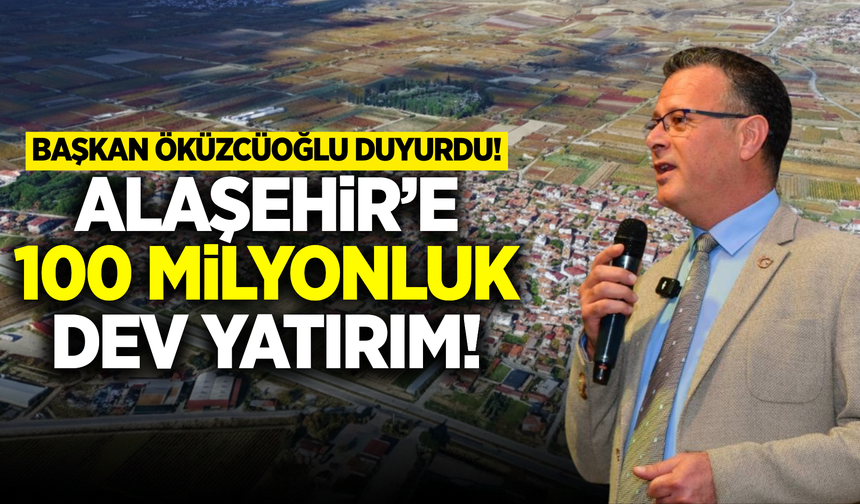 Alaşehir'e 100 milyonluk asfalt yatırımı!