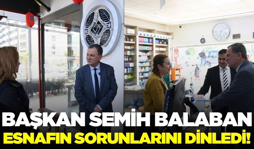 Başkan Balaban sorunları yerinde dinledi!