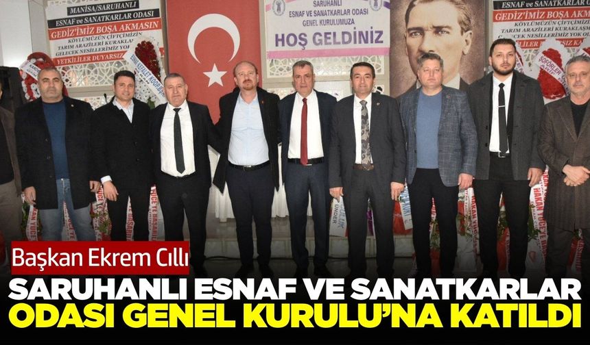 Başkan Cıllı, genel kurul toplantısına katıldı