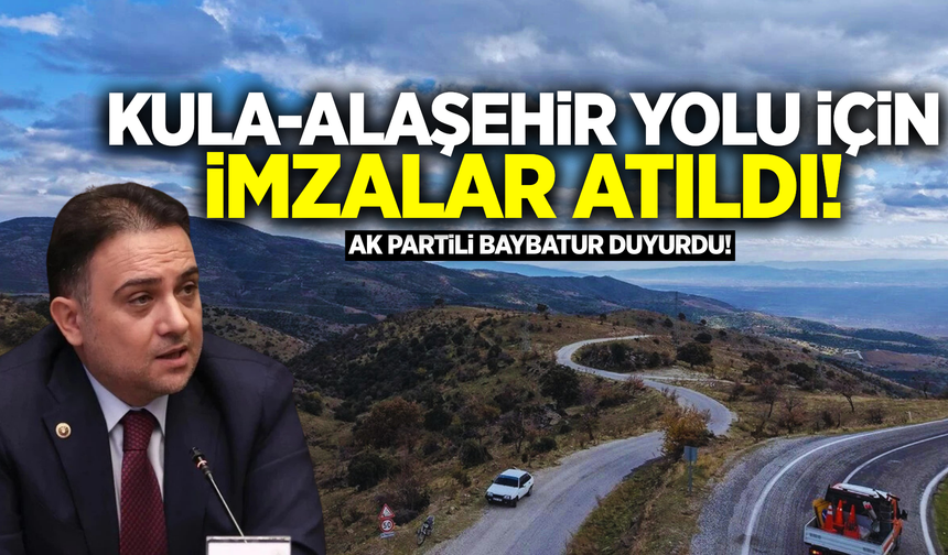 Baybatur duyurdu: 1,2 milyar TL’lik yol projesinde imzalar atıldı!