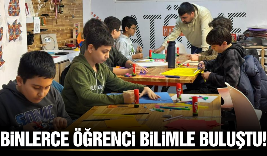 Bilim Yunusemre, yarıyıl tatilinde binlerce öğrenciyi ağırladı