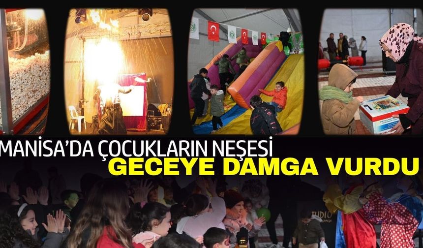 Manisa'da Ramazan coşkusu: Çocuklar doyasıya eğlendi