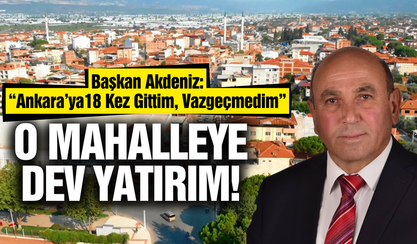 Sarıgöl'de yılların sorunu çözüme kavuştu!