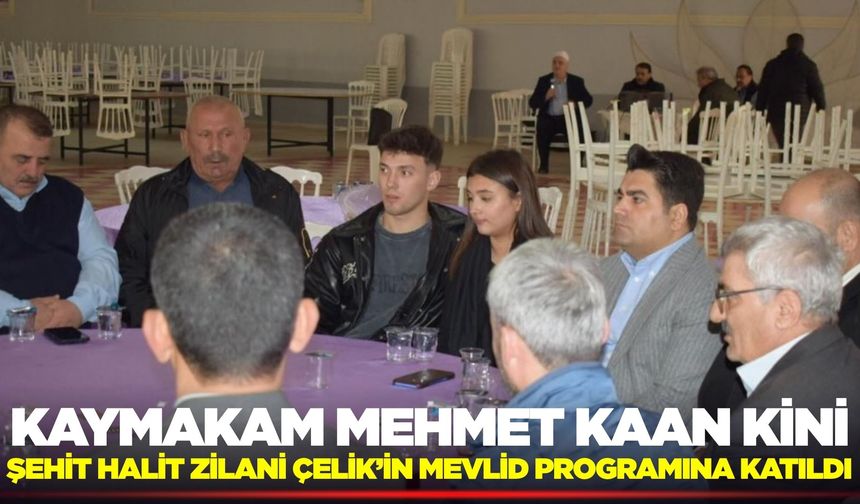 Manisa'da şehide vefa: Kaymakam Kini aileyi yalnız bırakmadı