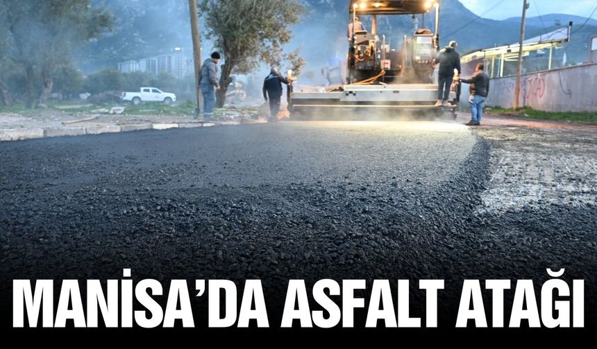 Manisa Büyükşehir kendi afaltını yollarda kullanmaya başladı