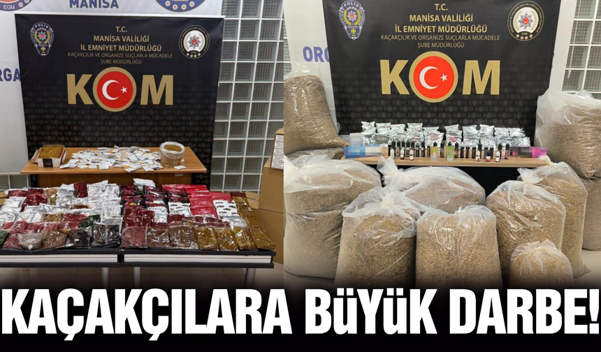 Manisa'da 9 adrese operasyonu: 5 şüpheli yakalandı