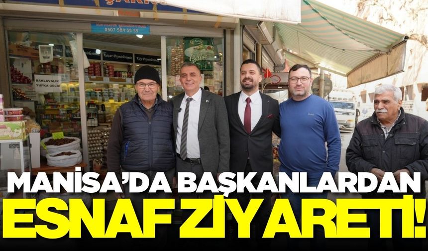 Başkan Şimşek, esnafları ziyaret etti!