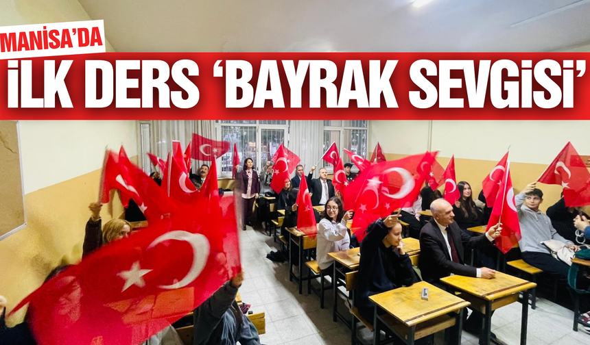 Manisa'da ikinci dönem 'Bayrak' töreniyle başladı!