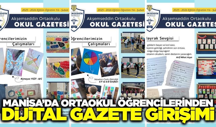 Manisa'da öğrencilerden dijital gazete hamlesi