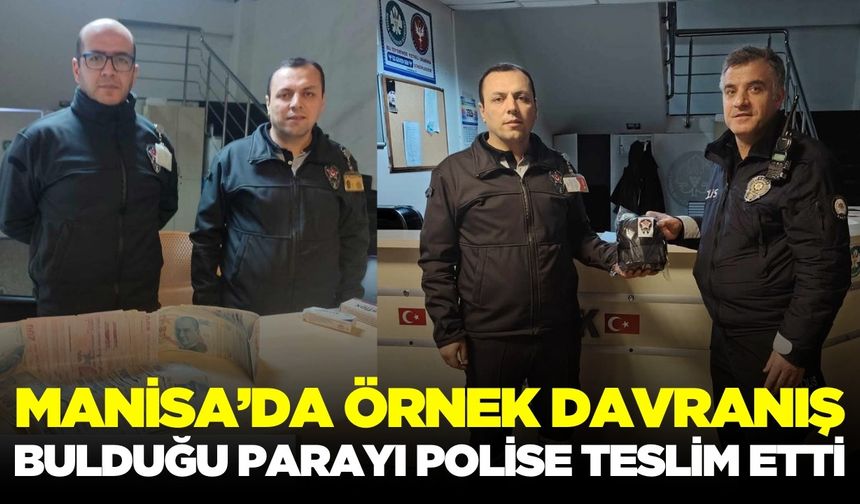Manisa Otogarında Örnek Davranış: Özel Güvenlik Görevlisi Bulduğu Parayı Polise Teslim Etti