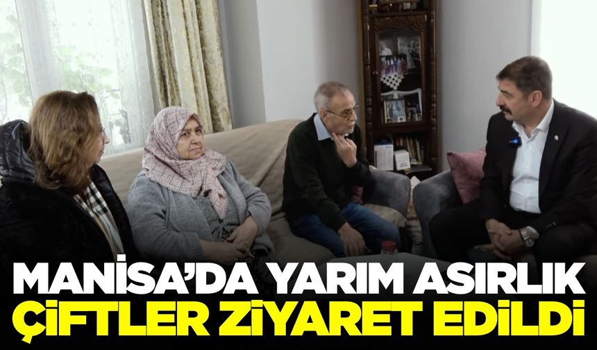 Manisa'da Sevgililer Günü'nde yarım asırlık çiftlere vefa