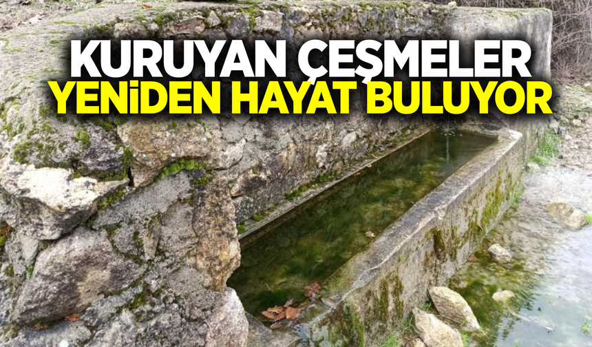 Manisa'da tarihi çeşmeler yeniden akmaya başladı!