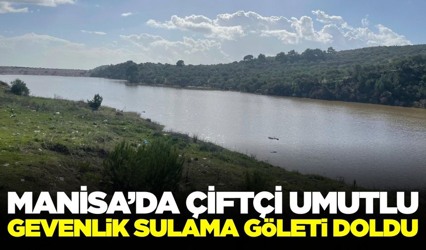 Manisa'da yağışlar çiftçilerin yüzünü güldürdü: Göletler suyla doldu