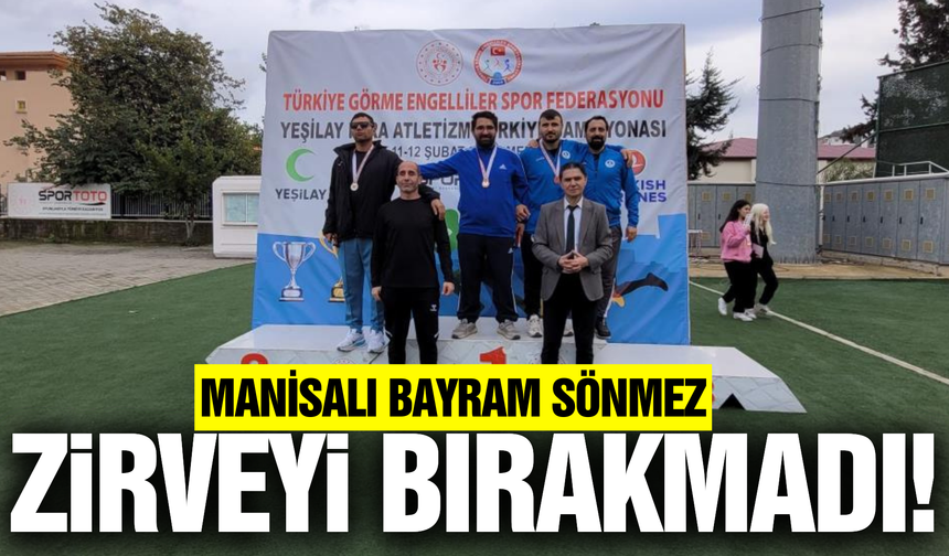 Manisalı görme engelli sporcu üst üste ikinci kez Türkiye Şampiyonu oldu