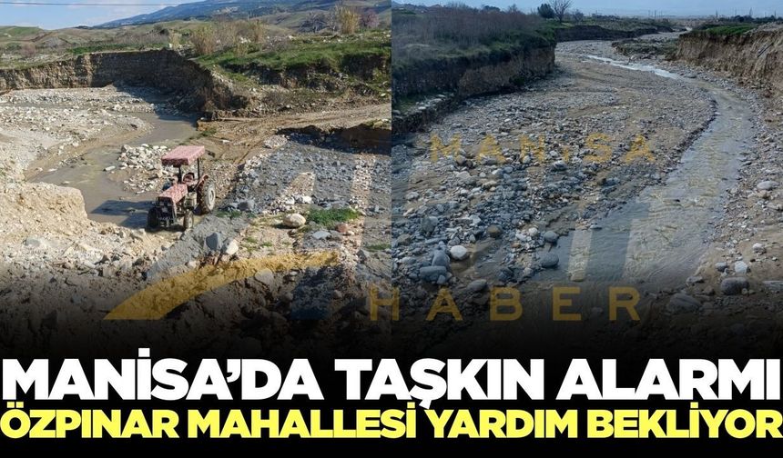Özpınar Mahallesi taşkın riskiyle karşı karşıya