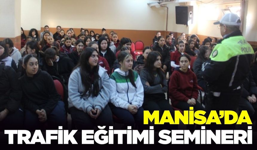 Salihli’de öğrencilere trafik eğitimi verildi