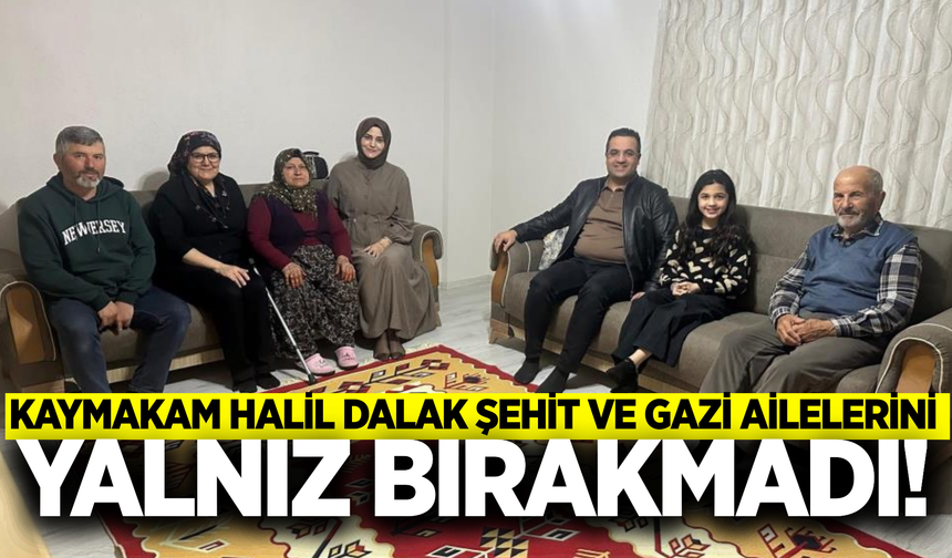 Sarıgöl Kaymakamı Halil Dalak'tan anlamlı ziyaret!