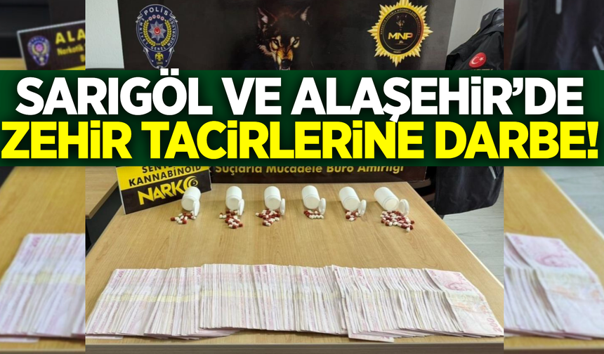 Sarıgöl ve Alaşehir'de 4 adrese baskın: 1 kişi tutuklandı