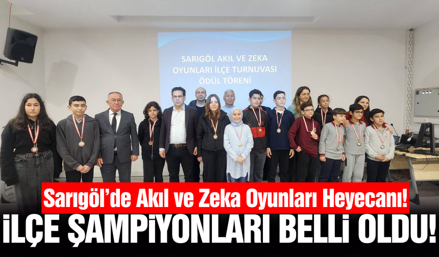 Sarıgöl'de zeka oyunları rüzgarı!