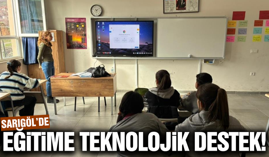 Sarıgöl'de bir okula daha teknoloji hamlesi