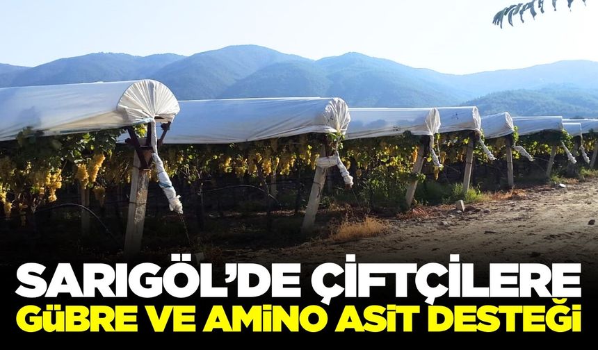 Sarıgöl'de çiftçilere yeni sezon öncesi destek