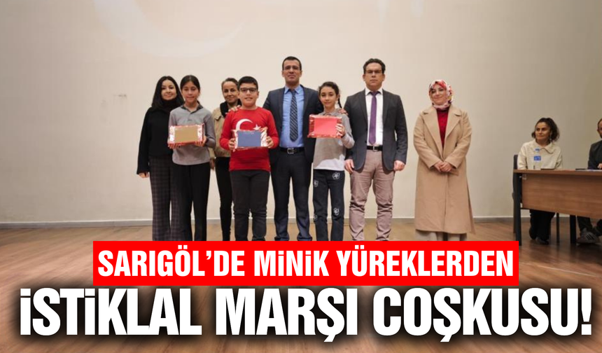 Sarıgöl’de İstiklal Marşı’nı güzel okuma yarışması düzenlendi!
