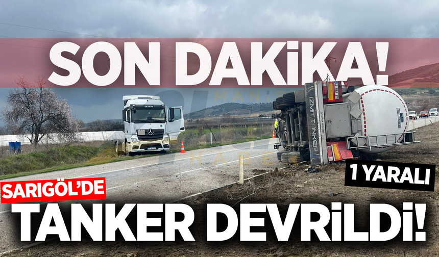 Sarıgöl'de yağışlı hava kazayı beraberinde getirdi!