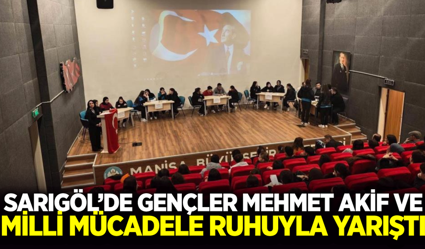 Sarıgöl'de "Korkma! Gençliğin Ruhu Burada" bilgi yarışması düzenlendi