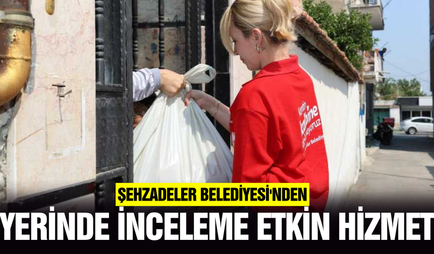 Şehzadeler Belediyesi ihtiyaç sahiplerine destek