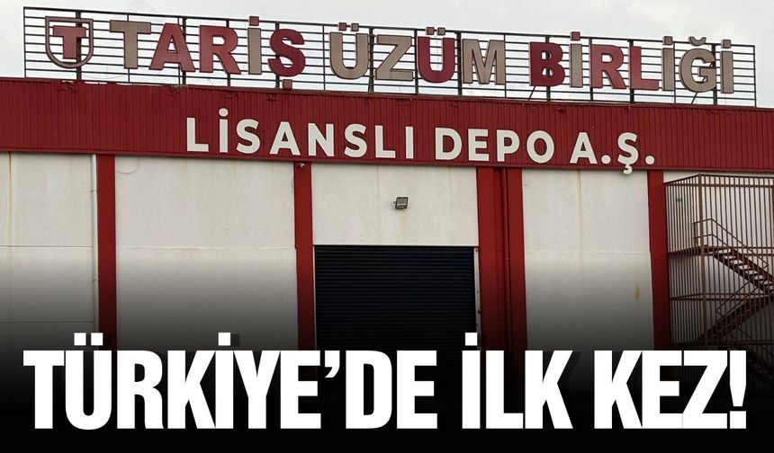 Türkiye’nin lk lisanslı çekirdeksiz kuru üzüm deposu açılışa hazırlanıyor