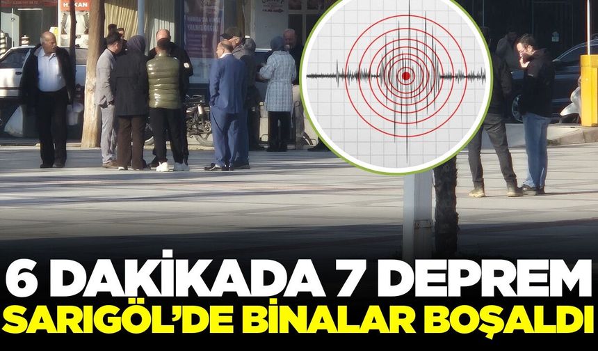 Buldan'da 6 dakika içinde 7 deprem! Sarıgöl halkı sokağa indi